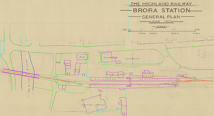 Brora General Plan Station 1913